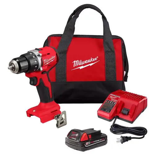 Cordless Drill/Driver M18 Compact 1/2" Brushless Kit (Battery & Charger) Cordless Drill/Driver M18 Compact 1/2" Brushless Kit (Battery & Charger)