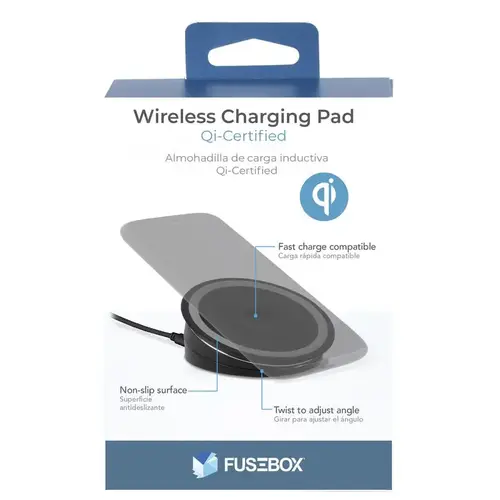 Wireless Charging Pad 6 ft. L Black