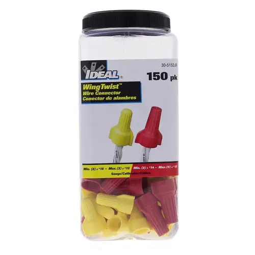 Wire Connectors WingTwist 10 AWG Assorted Assorted Wire Connectors WingTwist 10 AWG Assorted Assorted