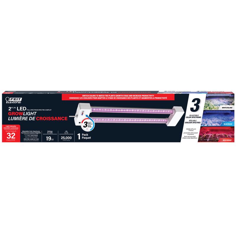 Feit GLP24ADJS19WLED Hydroponic Grow Light Grow Fixtures 19 W LED