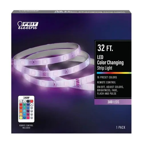 Tape Light LED 32 ft. L Color Changing Plug-In LED Color Changing Tape Light LED 32 ft. L Color Changing Plug-In LED Color Changing