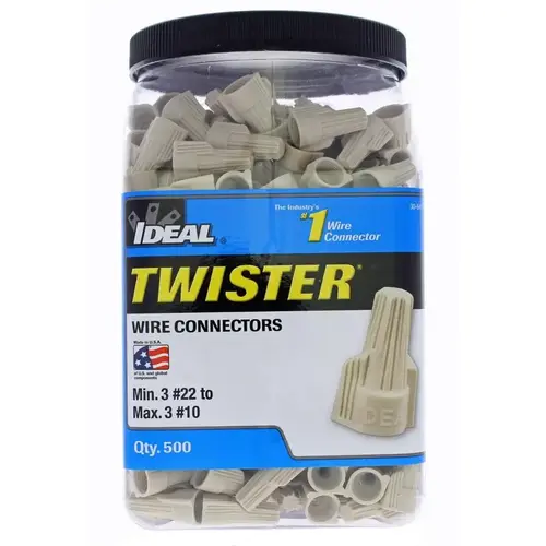 Wire Connectors Twister Tan Tan Wire Connectors Twister Tan Tan