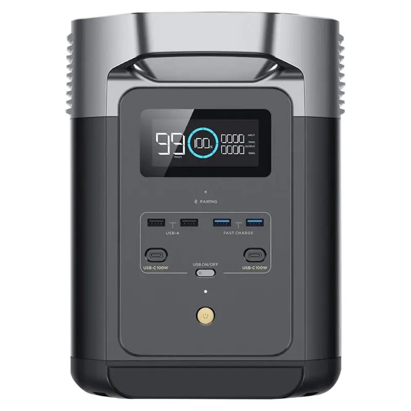 EcoFlow Power Station Delta 2 1024 W 1024 W Solar and Battery Portable Portable Black ZMR330-US EcoFlow Power Station Delta 2 1024 W 1024 W Solar and Battery Portable Portable Black ZMR330-US