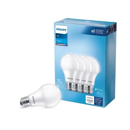 LED Bulb A19 E26 (Medium) Soft White 11 Watt Equivalence Soft White