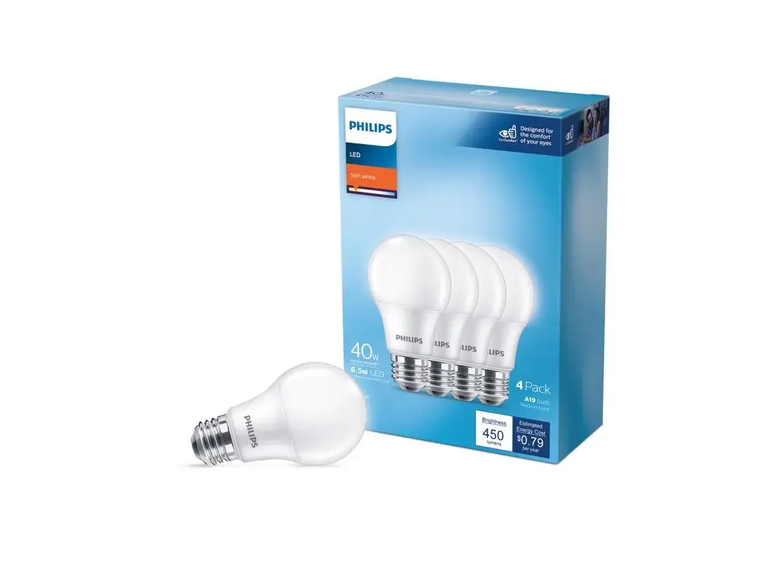 Philips 565341 LED Bulb A19 E26 (Medium) Daylight 40 Watt