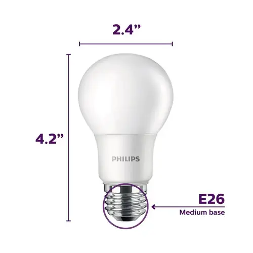 Philips 565341 LED Bulb A19 E26 (Medium) Daylight 40 Watt