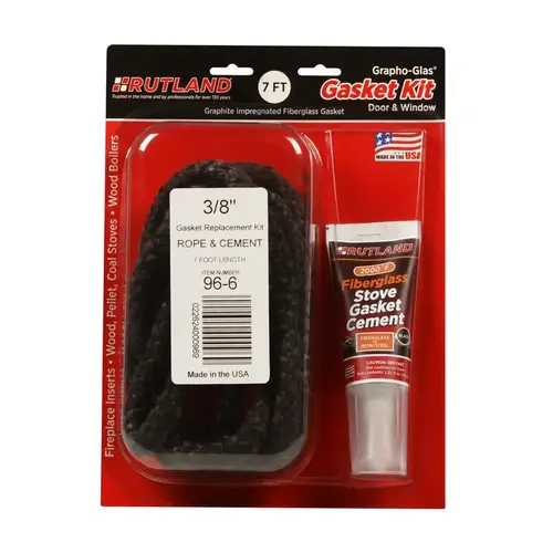Rutland Stove Gasket Kit, 10-1/2 in L, 7-3/4 in W Rutland Stove Gasket Kit, 10-1/2 in L, 7-3/4 in W