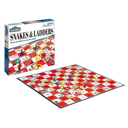 Snakes & Ladders Classic Games Multicolored Multicolored Snakes & Ladders Classic Games Multicolored Multicolored
