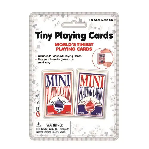 Tiny Playing Cards Plastic Blue/Red Blue/Red Tiny Playing Cards Plastic Blue/Red Blue/Red