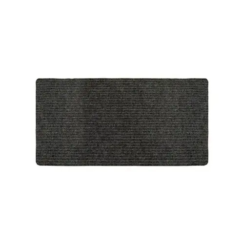 Utility Mat 60" L X 24" W Black/Gray Polyester Black/Gray