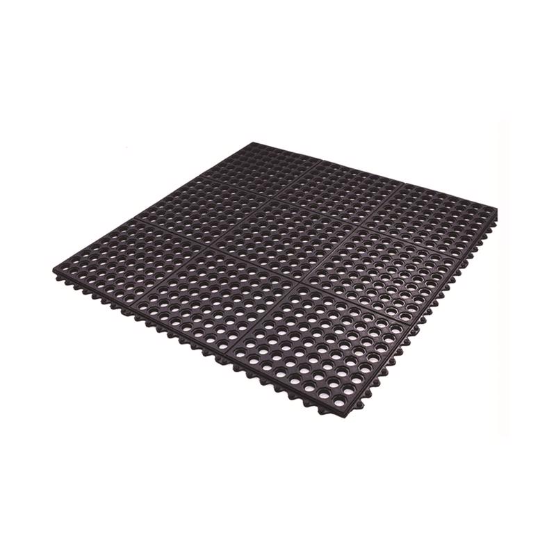 Sports Licensing Solutions 39864 Multipurpose Mat 3 ft. L X 3 ft. W Black Anti-Fatigue Rubber Black