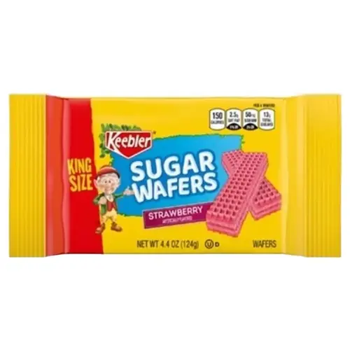 Sugar Wafers Strawberry 4.4 oz Packet - pack of 9 Sugar Wafers Strawberry 4.4 oz Packet - pack of 9