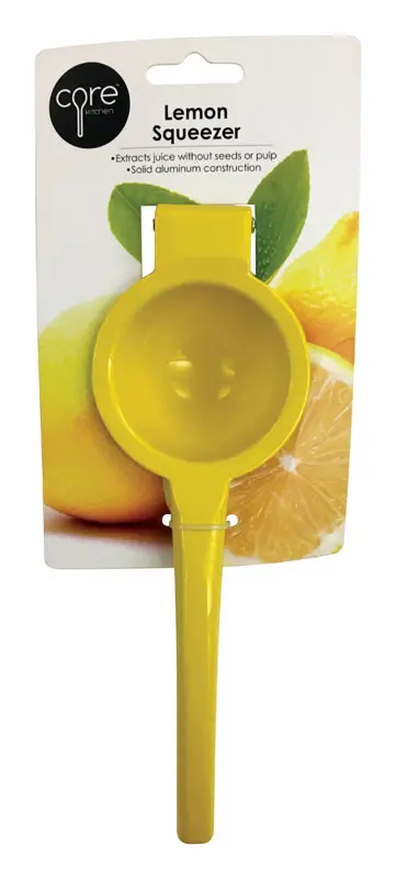 Core Kitchen Lemon Squeezer Yellow Aluminum Yellow pack of 6 14367XCP6
