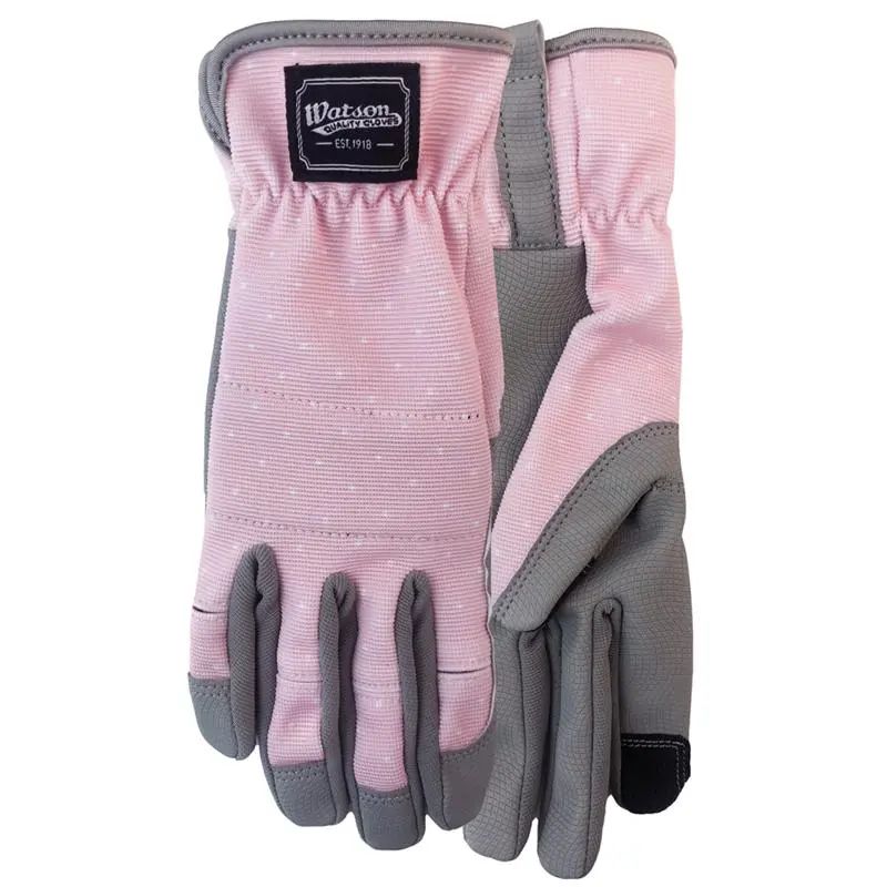 Watson Gloves Gardening Gloves Home Grown S Spandex Uptown Girl Gray/Pink Gray/Pink 111-S