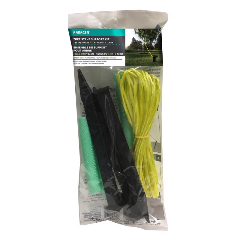 PANACEA 84140A Tree Stake Kit 9" H Black Plastic Black
