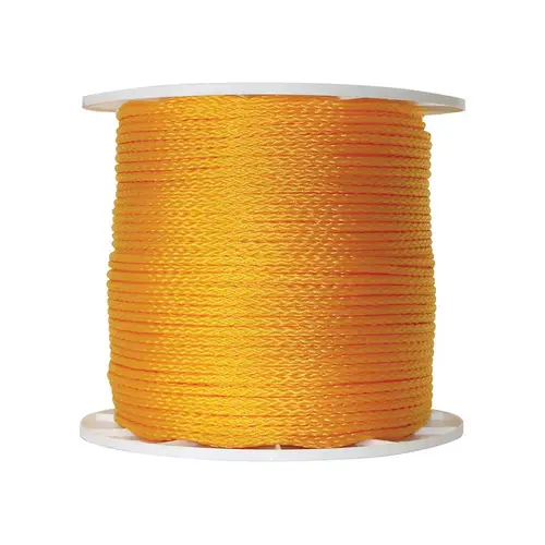 Rope 1/4" D X 1000 ft. L Yellow Hollow Braided Poly Yellow Rope 1/4" D X 1000 ft. L Yellow Hollow Braided Poly Yellow