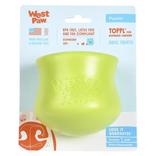 Pet Toy Zogoflex Green Plastic Toppl Large Green Pet Toy Zogoflex Green Plastic Toppl Large Green