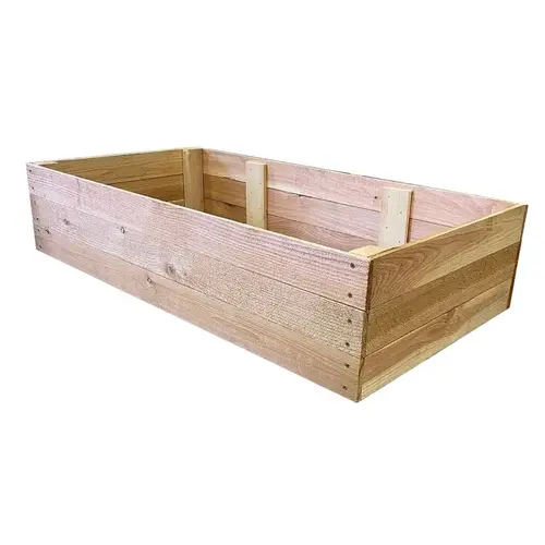 Raised Garden Bed 10.5" H X 72" W X 36" D Cedar Western Natural Natural