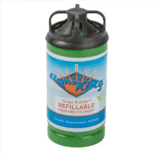 Flame King FLMKNG164LP LP Tank Refill 16.4 oz Steel Green