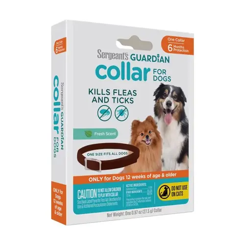 Flea and Tick Collar Guardian Solid Dog Deltamethrin 0.97 oz Flea and Tick Collar Guardian Solid Dog Deltamethrin 0.97 oz
