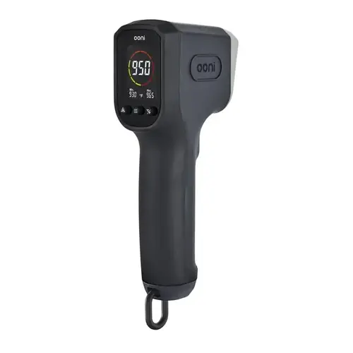 Thermometer, -22 to 999 deg F, LCD Display Black