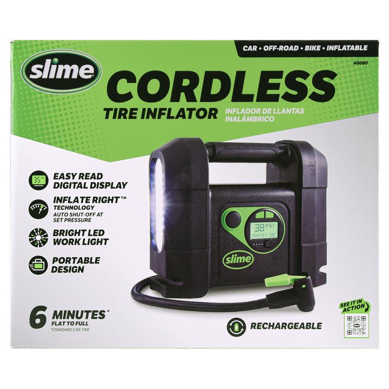 Slime 40080 Cordless Inflator Black/Green
