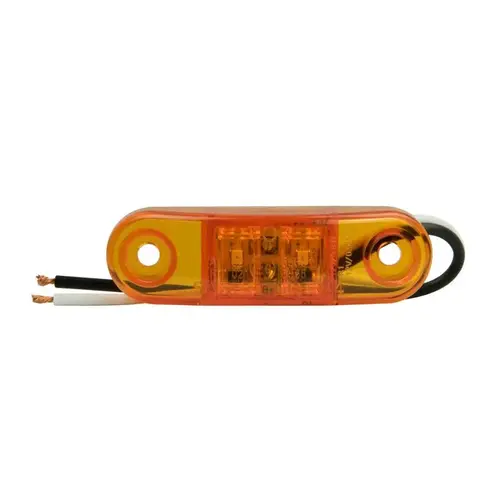 LED Light Amber Oblong Clearance/Side Marker Amber