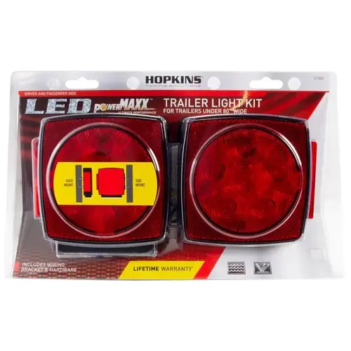 LED Light Kit Red Square Stop/Tail/Turn Red LED Light Kit Red Square Stop/Tail/Turn Red