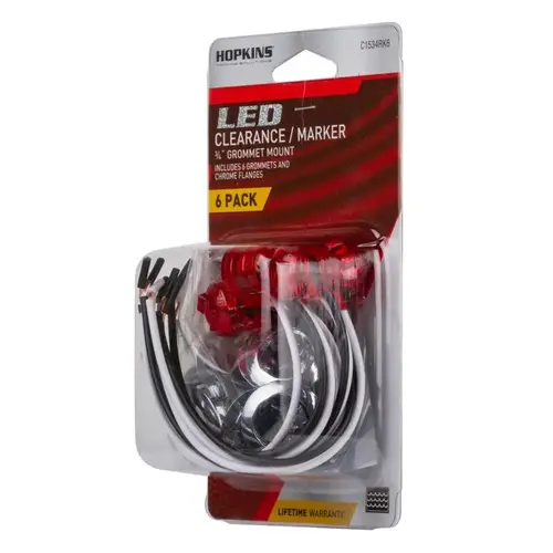 LED Light Red Round Clearance/Side Marker Red