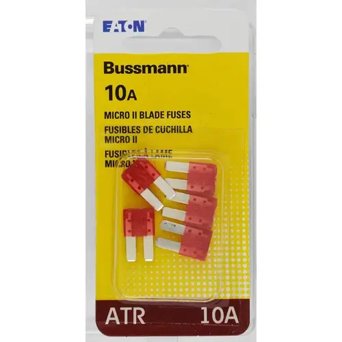 Blade Fuse 10 amps ATR Red Red - pack of 25 Blade Fuse 10 amps ATR Red Red - pack of 25
