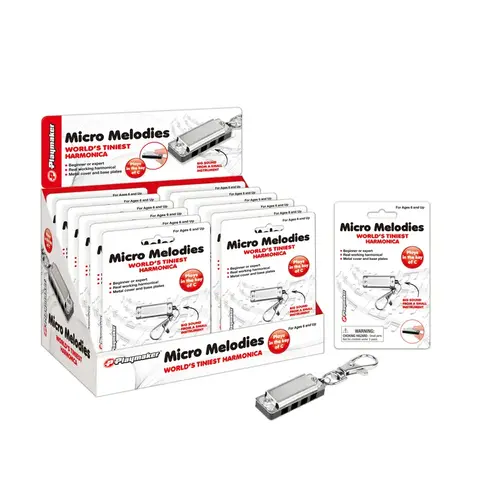 Key Chain Micro Melodies Tiniest Harmonica Metal Silver Key Chain Micro Melodies Tiniest Harmonica Metal Silver