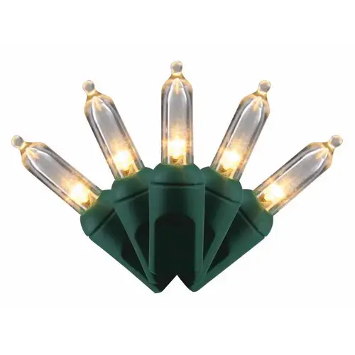 Christmas Lights Platinum LED T5 Warm White 50 ct String 25 ft.