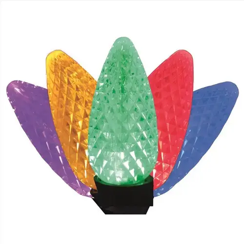 Christmas Lights Platinum LED C9 Multicolored 25 ct String 25 ft. Christmas Lights Platinum LED C9 Multicolored 25 ct String 25 ft.