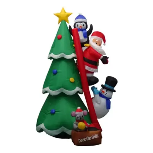 Inflatable LED Warm White Penguin/Santa/Snowman 6 ft. Inflatable LED Warm White Penguin/Santa/Snowman 6 ft.