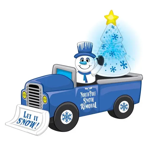 Inflatable Snowman In Snow Truck 7.75 ft. Inflatable Snowman In Snow Truck 7.75 ft.