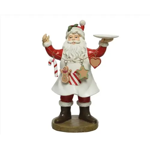 Figurine Multicolored Santa Baking Cookies 9.1" Multicolored - pack of 8 Figurine Multicolored Santa Baking Cookies 9.1" Multicolored - pack of 8
