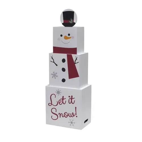 Porch Sign Holiday Versatile Stacking Boxes 32" - pack of 4 Porch Sign Holiday Versatile Stacking Boxes 32" - pack of 4