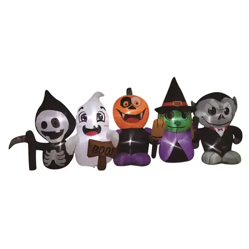 Inflatable 4 ft. Prelit Happy Halloween Characters Inflatable 4 ft. Prelit Happy Halloween Characters