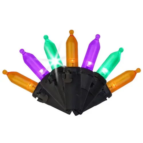 String Lights Multicolored 100 ct LED Mini Halloween Strobe String Lights Multicolored 100 ct LED Mini Halloween Strobe