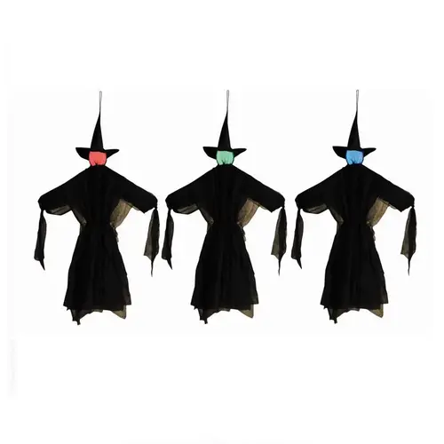 Halloween Decor LED Prelit Hanging Witch