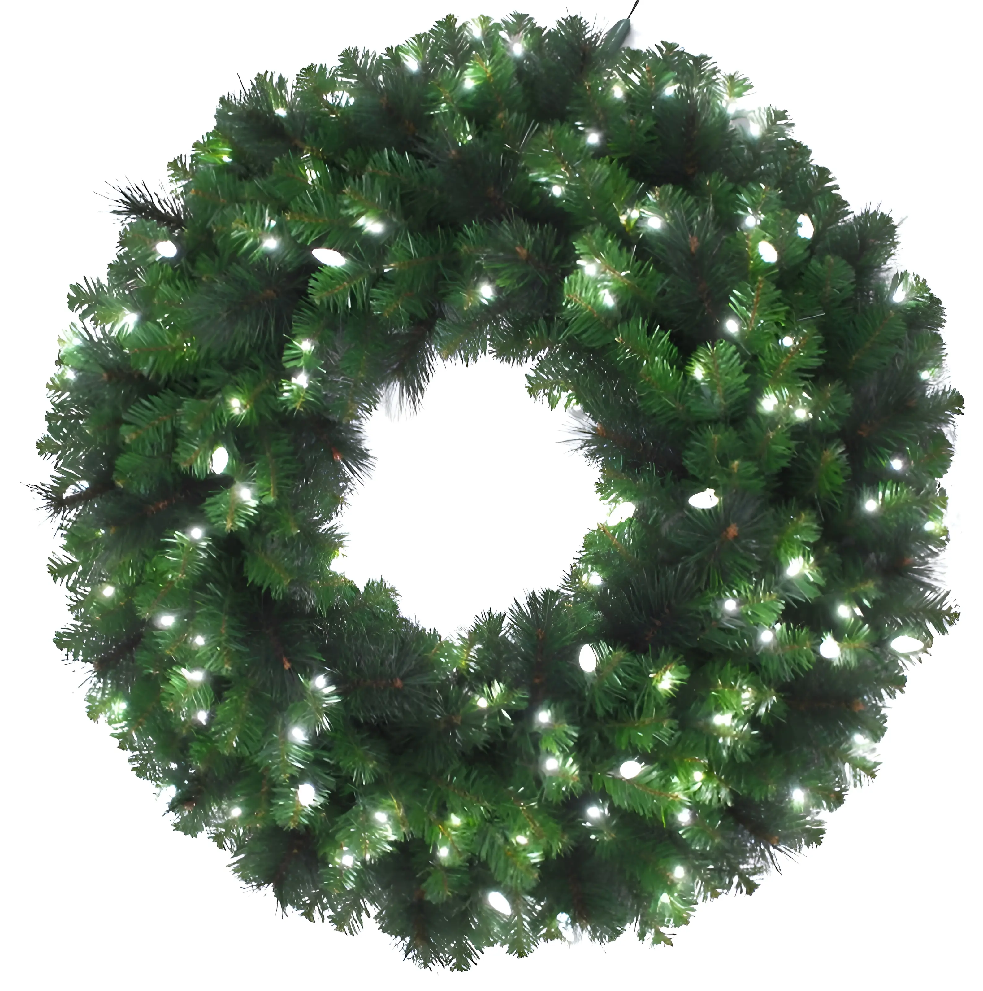 Celebrations Wreath 48" D LED Prelit Pure White Pine - pack of 2 MPWR48WAC6PWA-XCP2