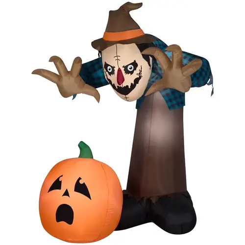 Inflatable 7.5 ft. LED Prelit Animated Airblown Haunted Scarecrow Inflatable 7.5 ft. LED Prelit Animated Airblown Haunted Scarecrow