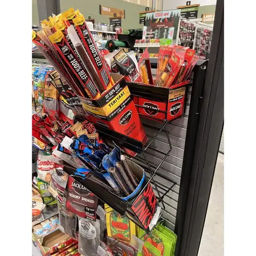 Pegboard Display Black Metal Jack Links Black Pegboard Display Black Metal Jack Links Black