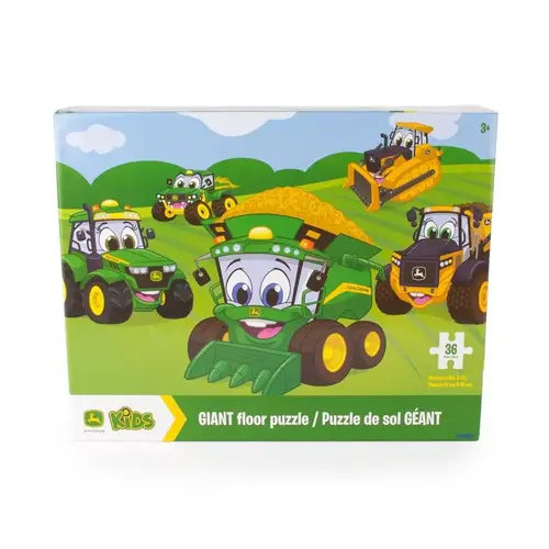 Giant Floor Puzzle John Deere Multicolored 36 pc Multicolored