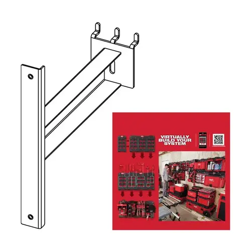 Sign Kit L2 Tools Milwaukee with pegboard bracket Sign Kit L2 Tools Milwaukee with pegboard bracket