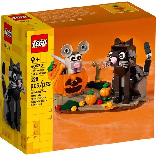 Halloween Cat and Mouse Plastic Multicolored 328 pc Multicolored