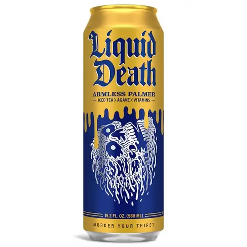 Liquid Death Iced Tea, Dead Billionaire, 19.2 oz Can