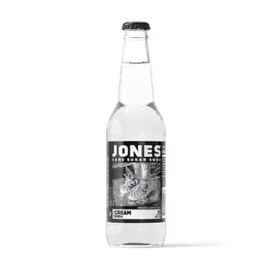 Jones Soda JU-412 Cane Sugar Soda Cream 12 oz
