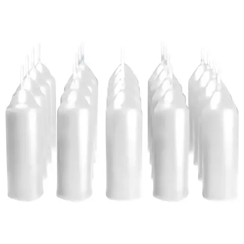 Candle White Unscented Scent 5 oz White