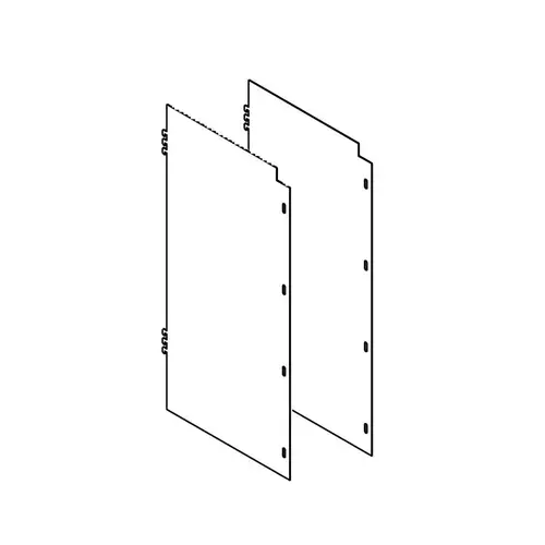 Security Cage Side Panels 16"W x 30"H Black Security Cage Side Panels 16"W x 30"H Black